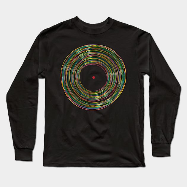 Vinyl Records Collector Long Sleeve T-Shirt by MintaApparel